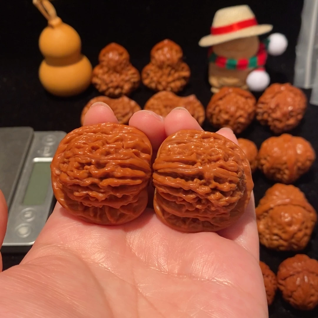 文玩核桃把件37四座楼