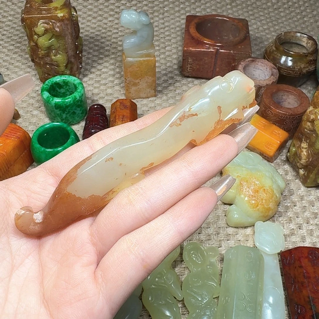 白玉菩提吊坠柿挂件