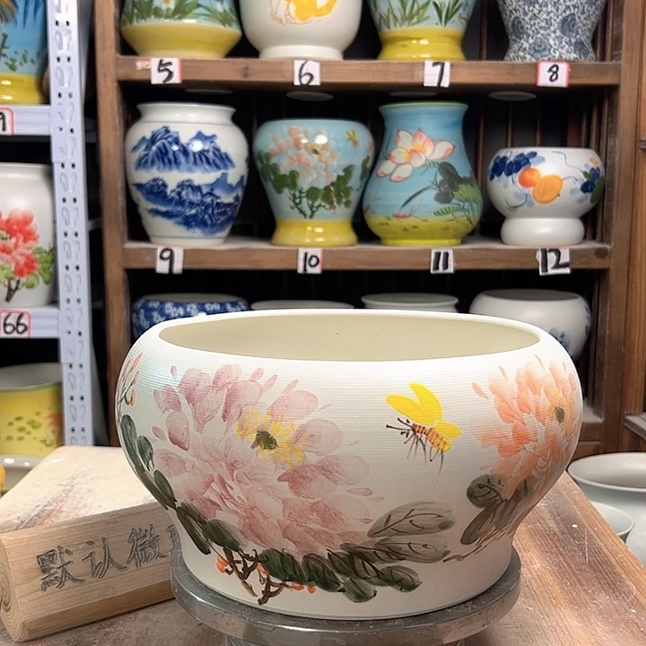 陶口25牡丹师傅陶瓷