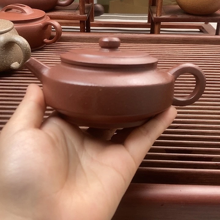 茶杯紫砂底槽青周盘