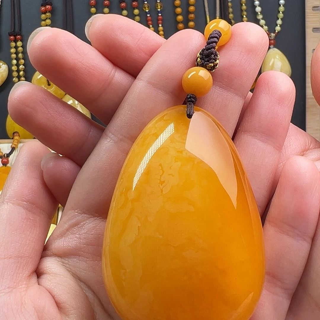 蜜蜡颈饰未镶嵌蜜蜡