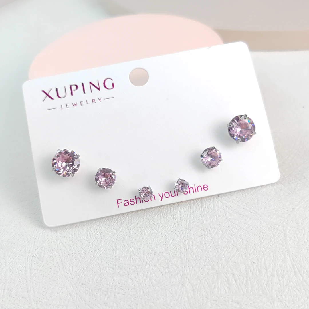 XUPING/旭平首饰 合金合成锆石耳饰 【参与满赠】 GDM X001125736