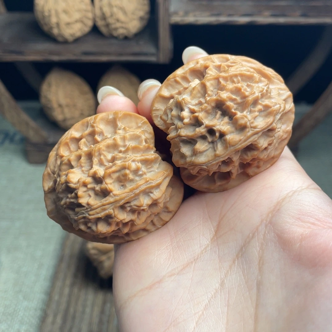 吊坠文玩核桃苹果园43 全品白茬精配毕业红皮克重打手