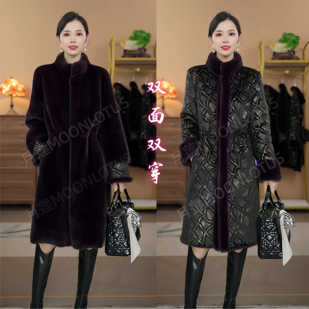 【步步高皮草】89013一裘双生时光淬炼的矜贵底色气质洋气外套6