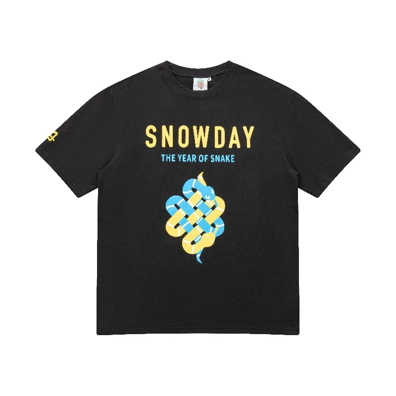 SnowDay YOTS Snakeknot YOTS蛇结印花宽松T恤男女同款