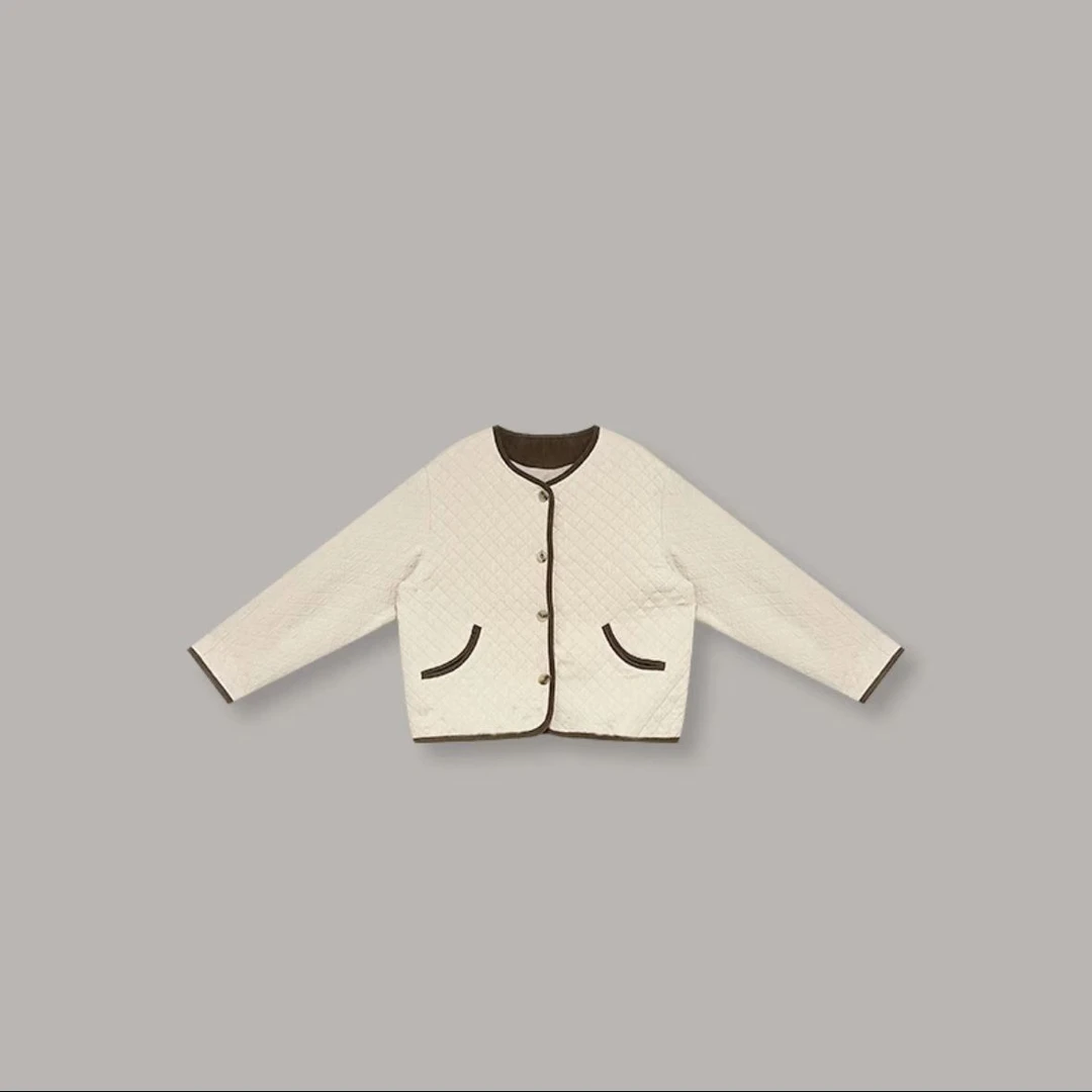 亦雯【月半弯外套】秋冬新款经典气质轻便短款休闲百搭宽松外套女