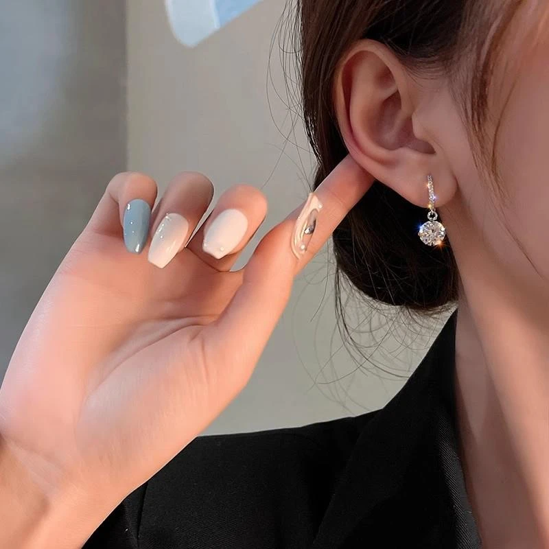 新款925银克拉之恋耳扣爆闪时尚气质耳圈轻奢高级感耳环耳坠女