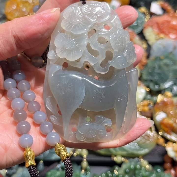 岫玉未镶嵌岫玉吊坠