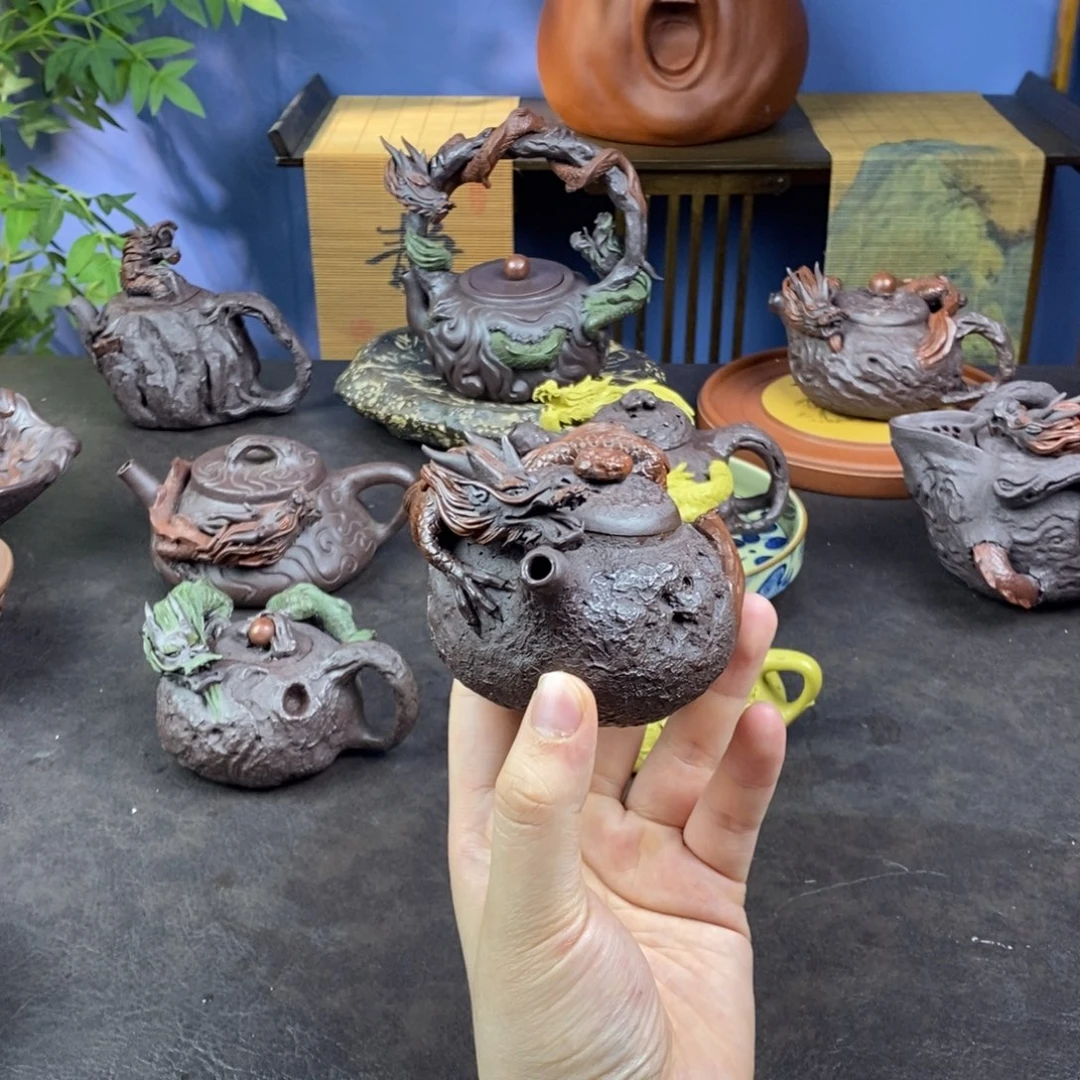 紫砂茶壶紫砂 龙壶