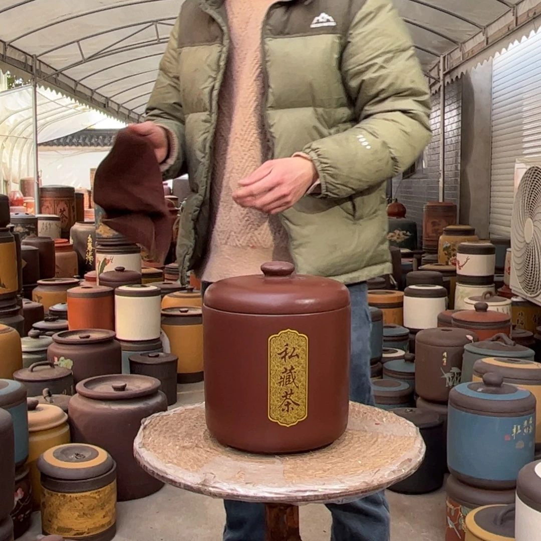 紫砂茶叶罐8 饼茶叶罐