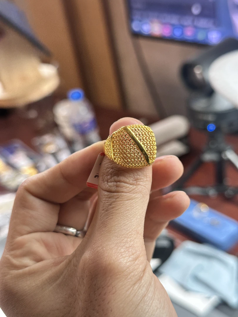 足银仿珍珠戒指 爱民你纯银首饰0.35