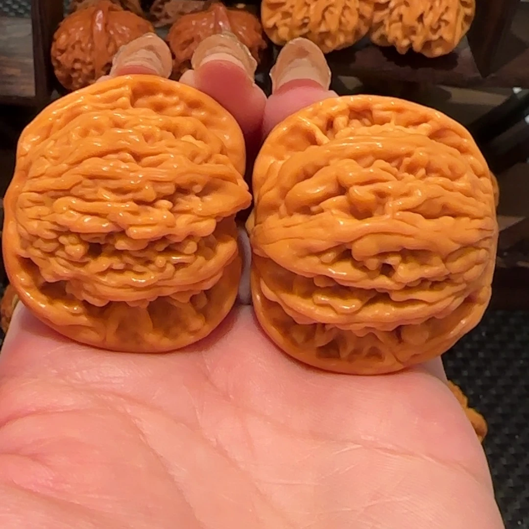 桃核吊坠麦穗虎头42精品1298