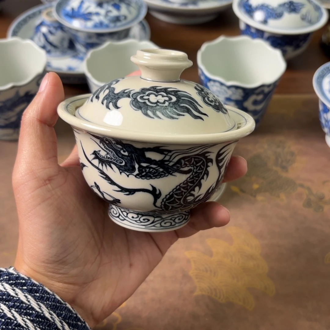 摆件陶瓷景德镇手绘茶器