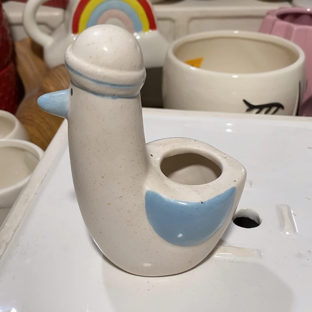 杯子陶陶盆有孔 瑕疵介意勿拍