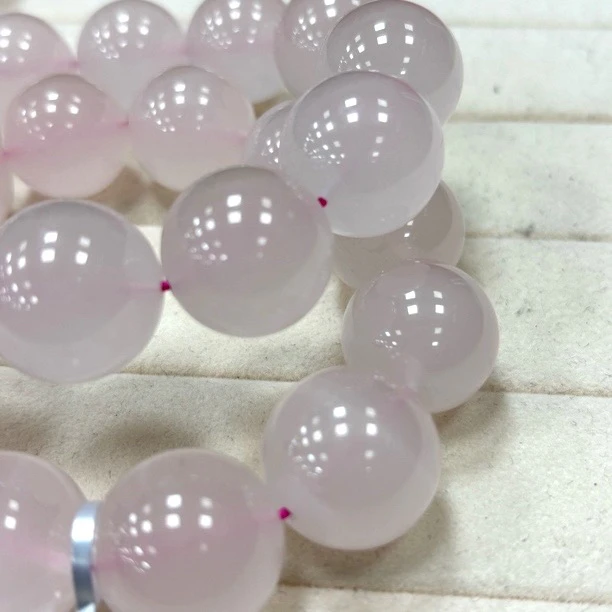 【书记甄选】天然粉水晶单圈手链 多样性发一件 约19mm  BB206