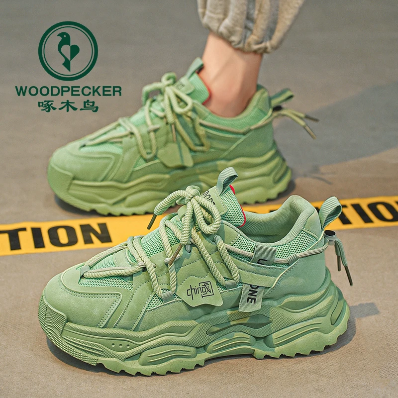 男鞋2025新款夏季运动休闲跑步爆款时尚潮流百搭厚底