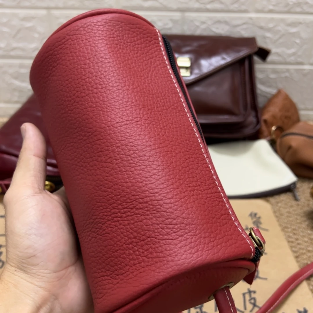 【闪购商品】头层牛皮红