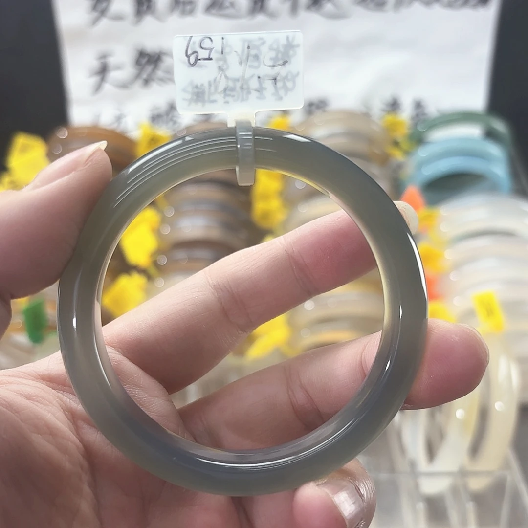 玛瑙/玉髓手镯未镶嵌紫****