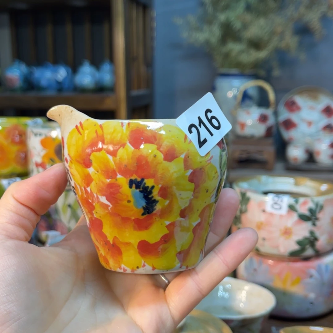 杯素浅陶瓷手工手绘