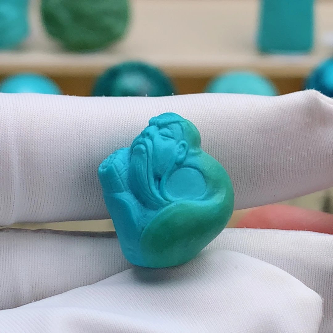 绿松石未镶嵌挂件