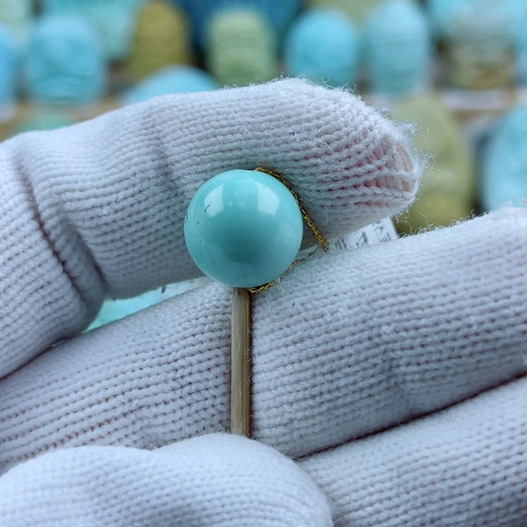 绿松石未镶嵌珠宝奇石12mm