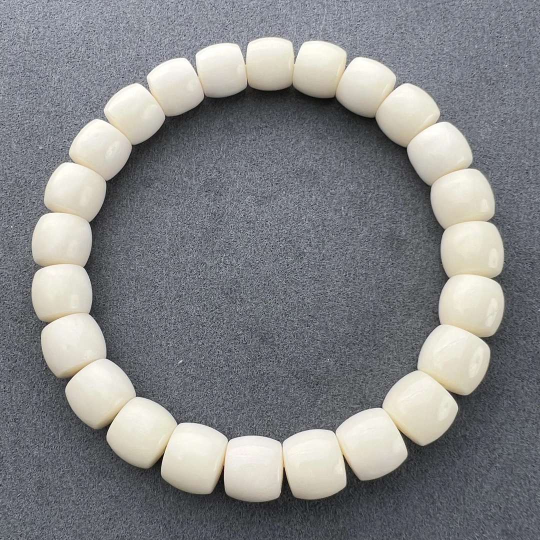 【慕远严选】驼骨手串尺寸0.9直切