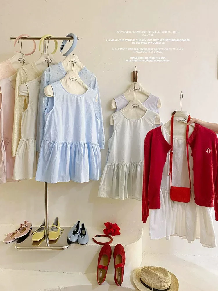 （100-199编码)秋秋服装-温柔韩系叠穿衬衫女夏甜美小衫清新上衣