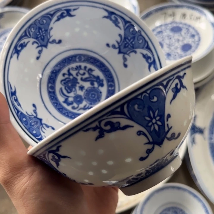 碗陶景德镇高温细白瓷餐具