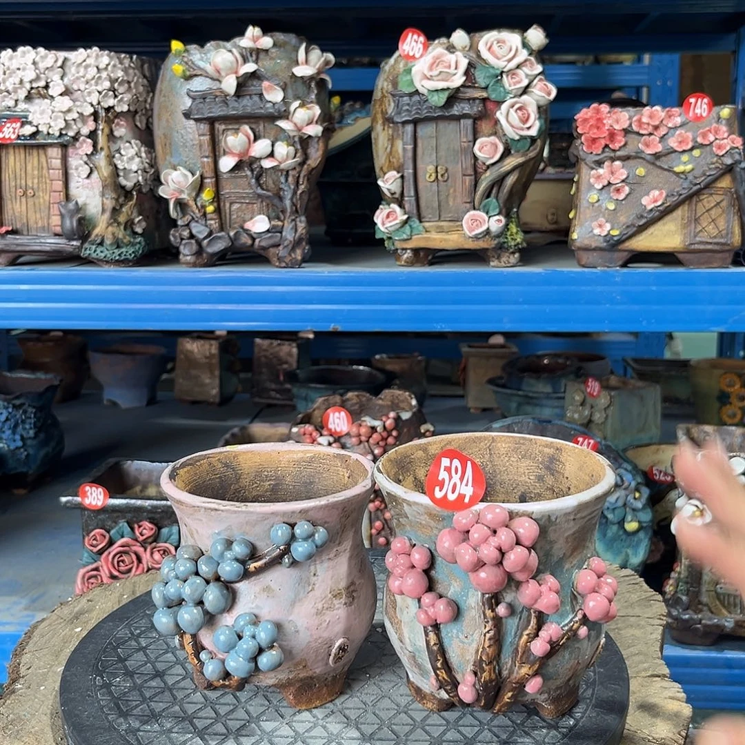 584 号陶然花器手工花盆