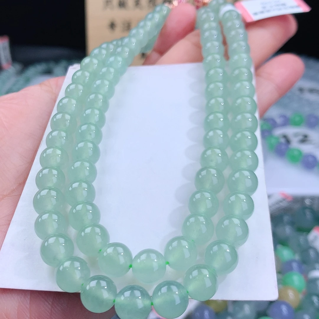 翡翠手链未镶嵌卡7.8mm