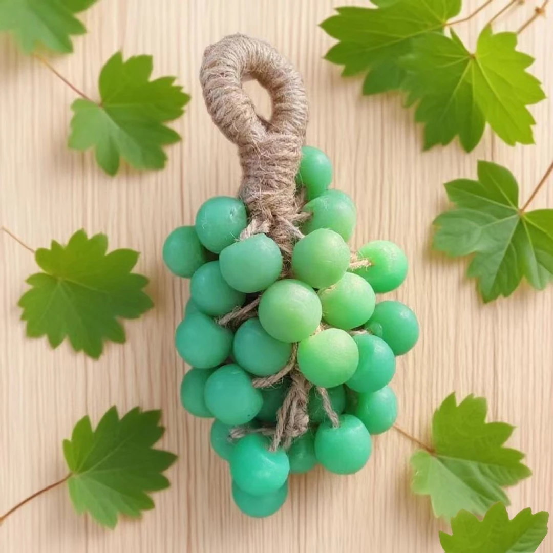 新疆包邮 葡萄手工皂滋润控油洁面仿真青提葡萄皂水果冷制皂