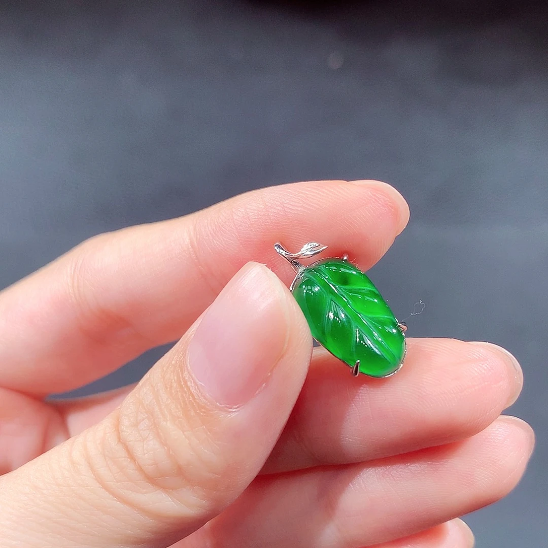 银S925镶嵌戒指翡翠翡翠