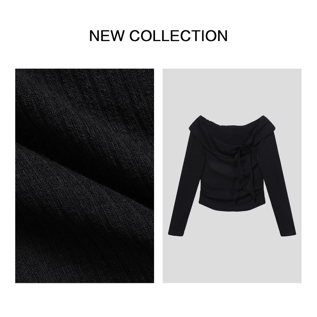 【小铃铛】 T1F38038B 修身显瘦女士长袖T恤