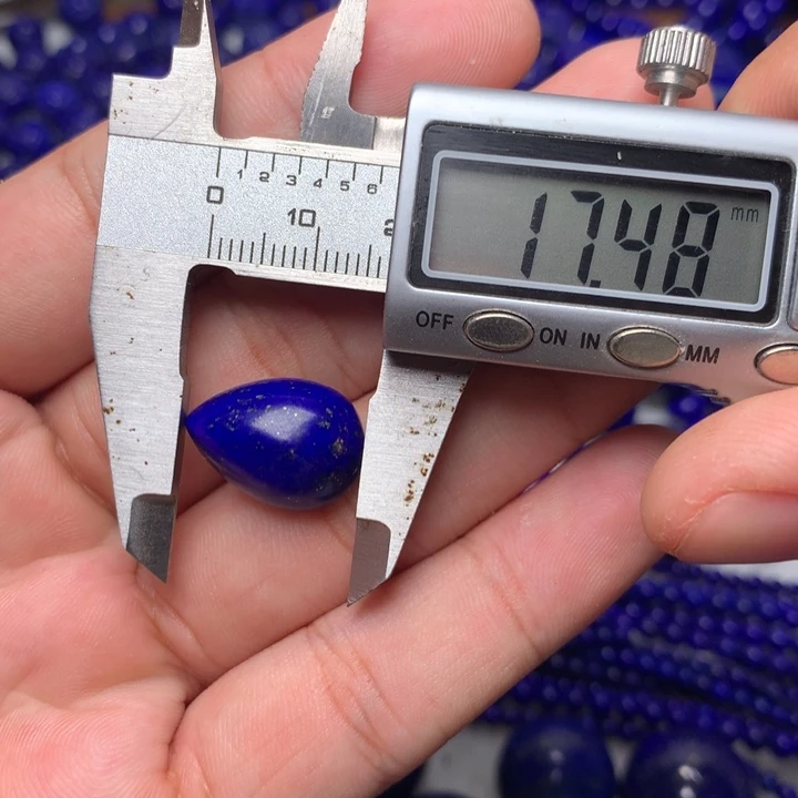 青金石未镶嵌水滴