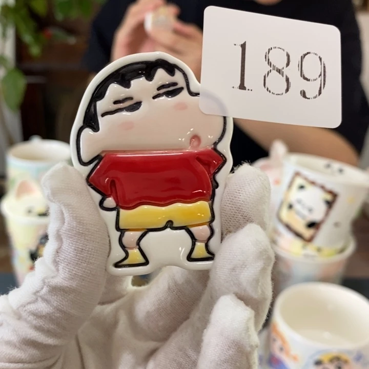 瓷片景德镇釉下彩手绘
