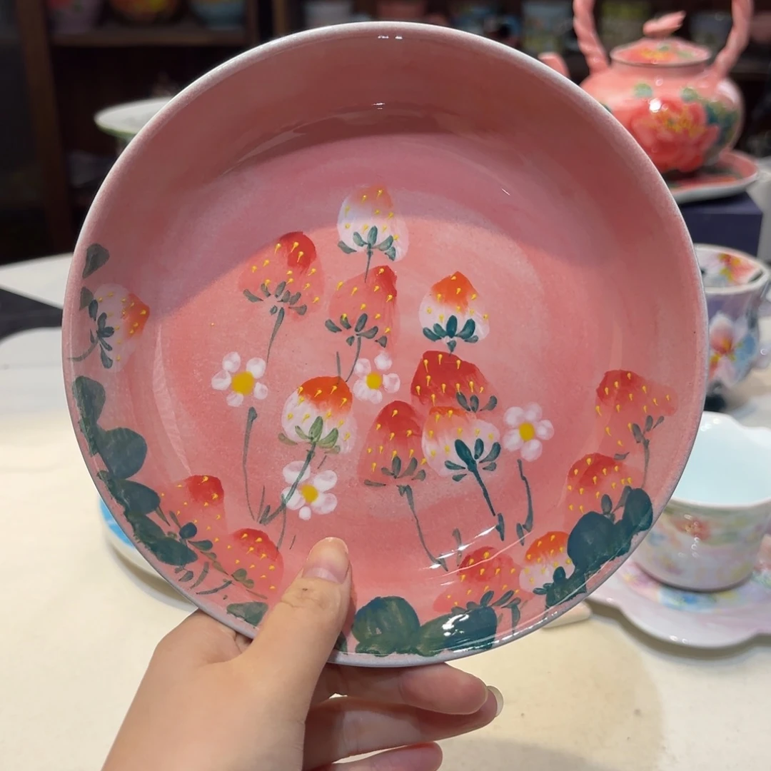 景德镇手绘高温釉下彩陶瓷茶具