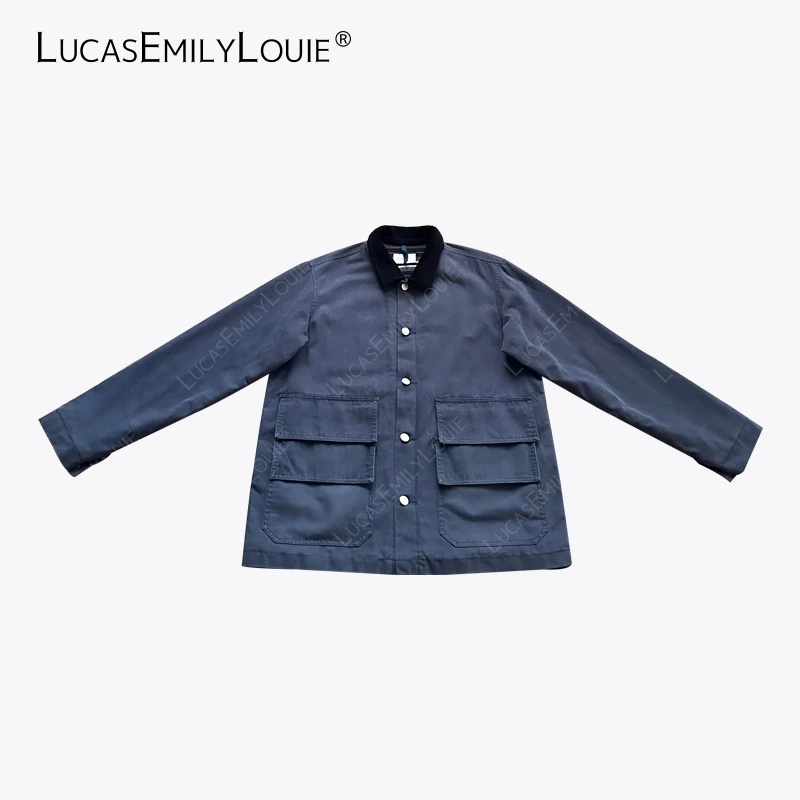 LUCASEMILYLOUIE 做旧狩猎夹克短外套工装美式夹克2410528