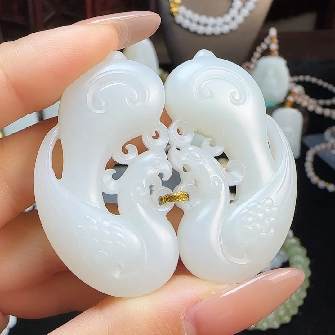 和田玉未镶嵌颈饰定制发货