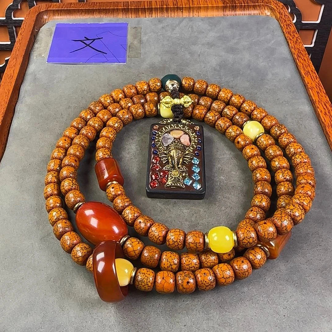 吊坠星月菩提脖挂