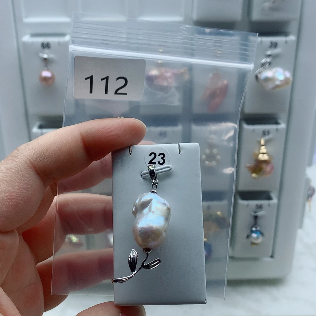 吊坠(不含链)淡水珍珠合金