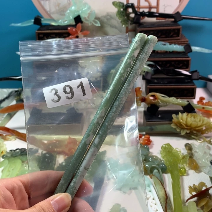 蛇纹石玉发簪未镶嵌驻****所