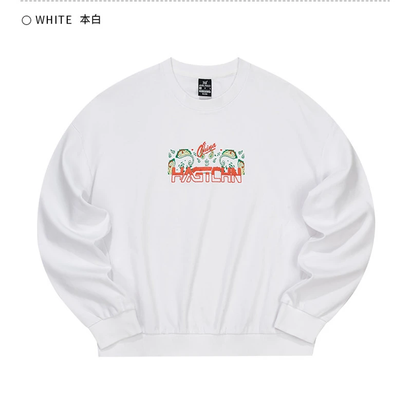 361°女子套头卫衣运动生活系列印花休闲百搭圆领运动服562239806