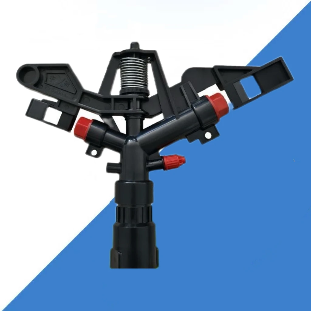 立杆喷灌360度自动旋转农业玉米灌溉大田三通1寸微喷头内垫三通