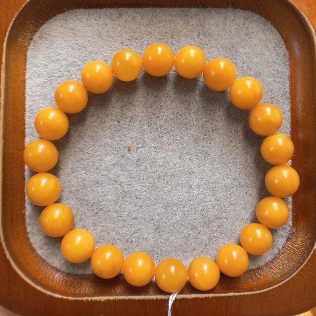 未镶嵌蜜蜡手串蜜蜡