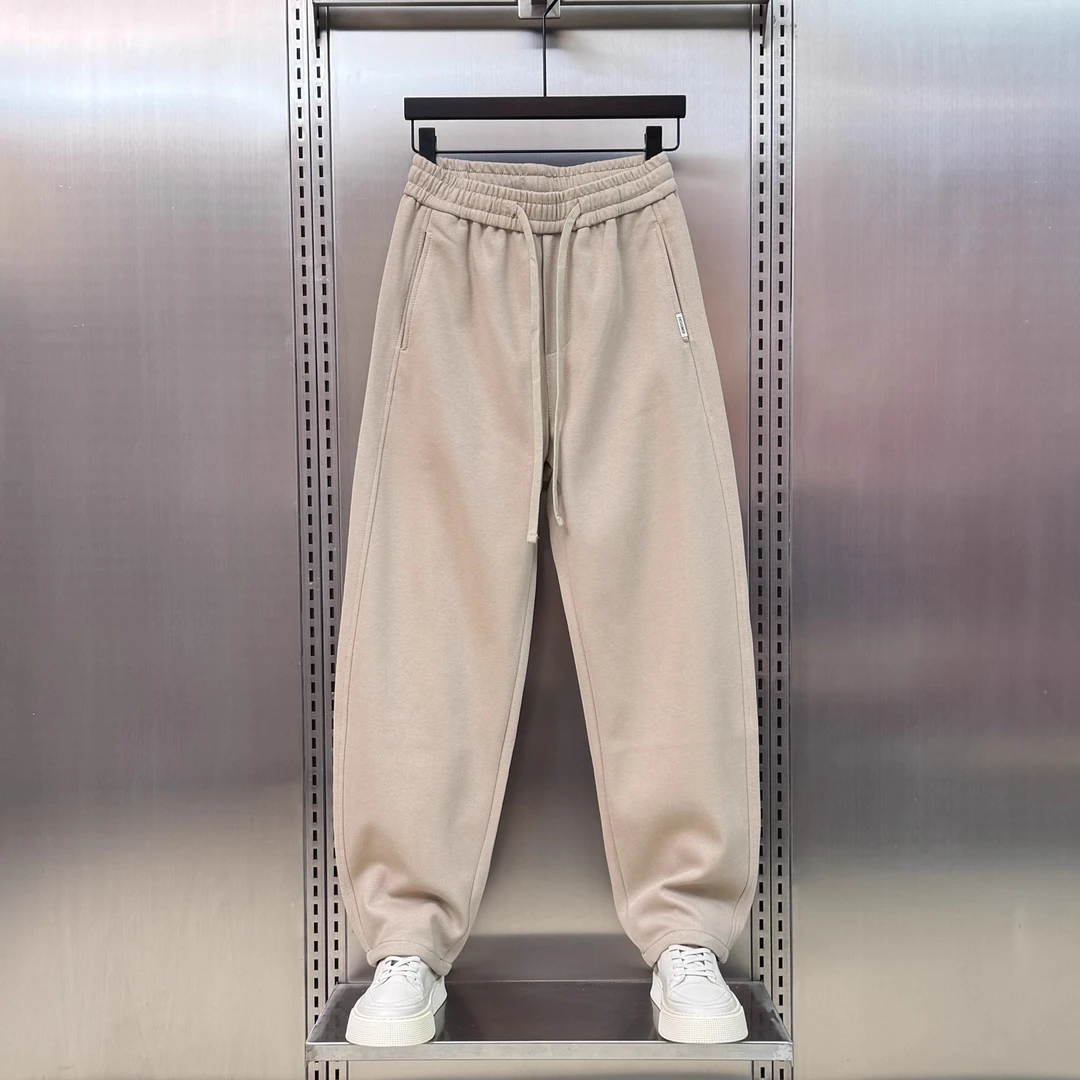仓石一树潮牌高端垂感直筒裤运动卫裤男2025秋季新款宽松阔腿长裤
