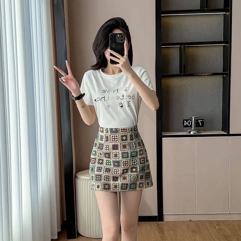 2025年新款度假风浪漫系小个子洋气显瘦上下套装裙裙子夏季气质