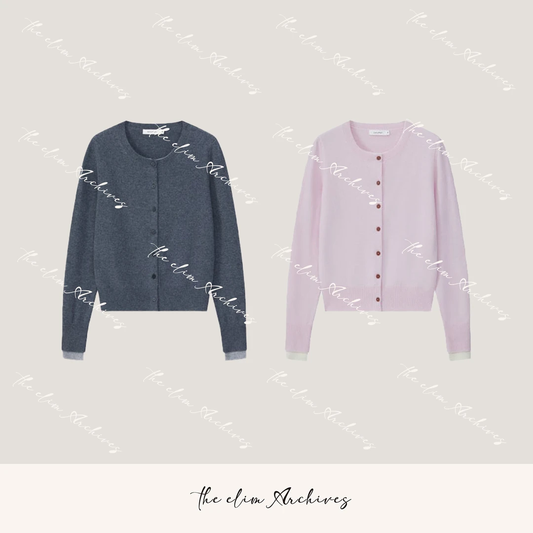 【以琳档案】“约翰”假两件满羊毛定染纱线双色定制内搭毛衣