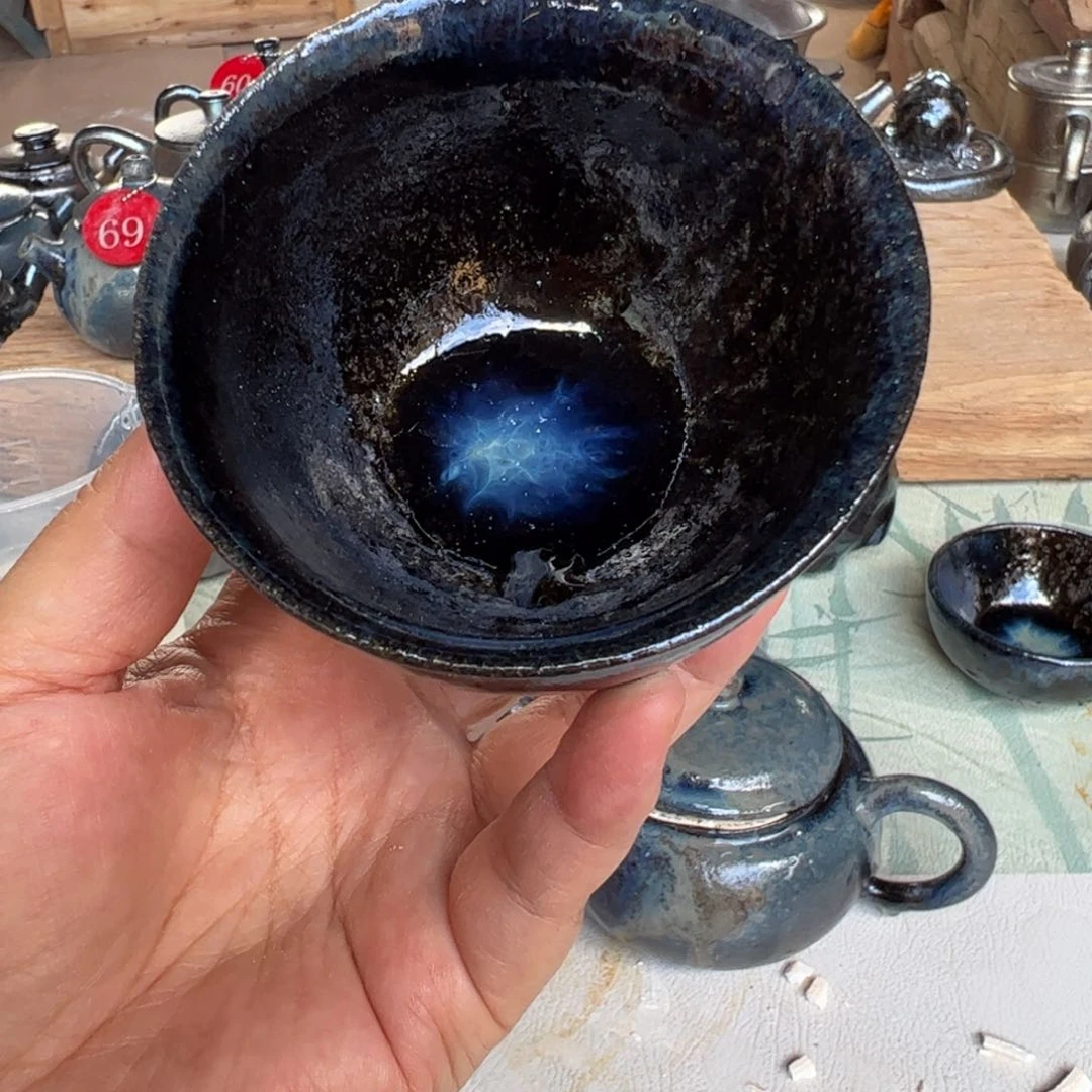 壶皇*建水紫陶紫泥柴烧杯