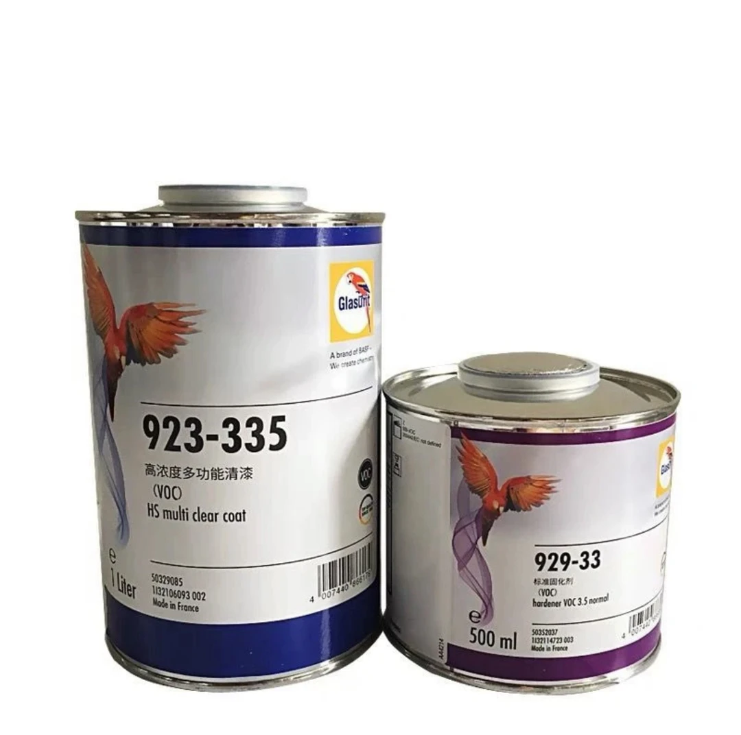 鹦鹉335一升装正品汽车清漆固化剂套装适用喷漆于多种场所进口