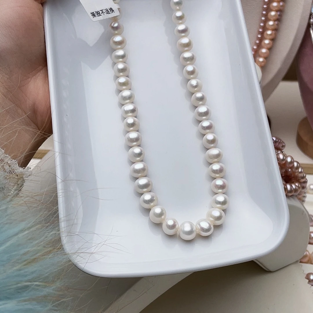 淡水珍珠颈饰银S925镶嵌艳*天9-10